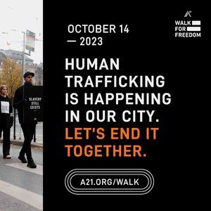Walk For Freedom will take place globally on Saturday, October 14, 2023!